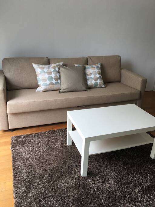 Sofa which can turn into a King double sofa bed.