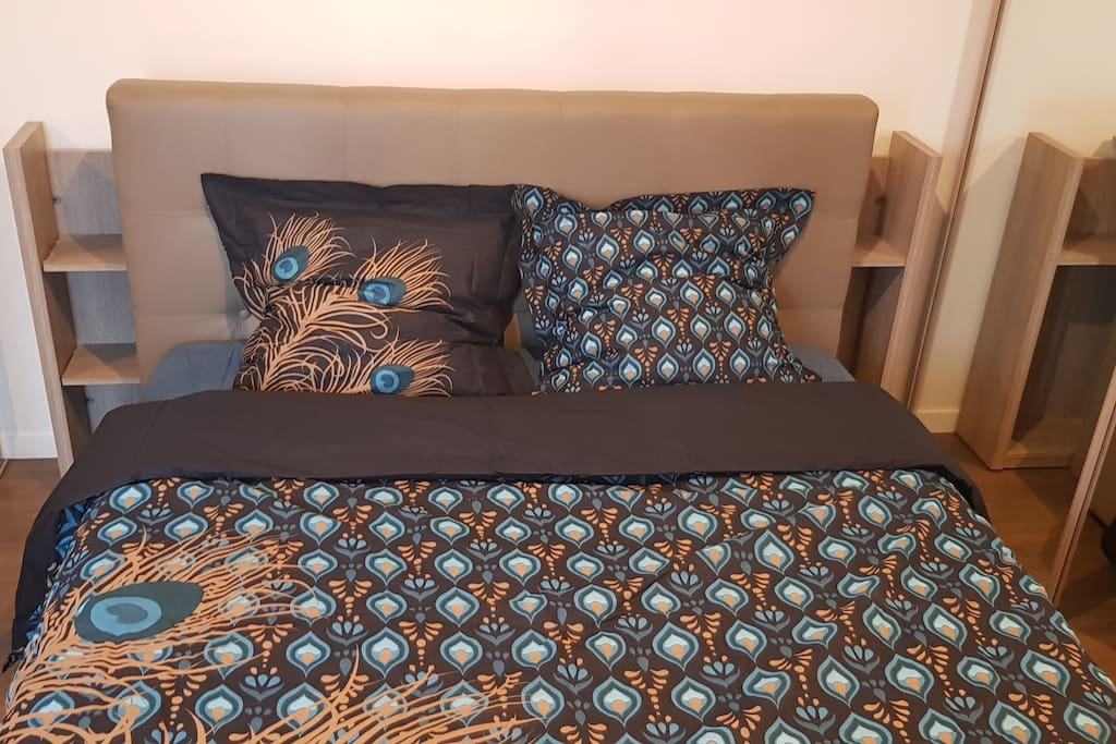 Chambre 1 tête de lit retractable
