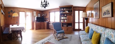 Bormio, in front of the cable car. Beautiful.