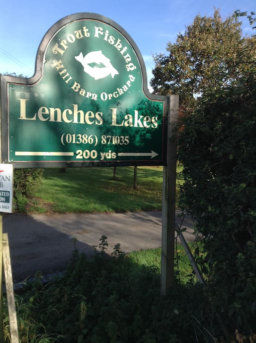 Look for the signs! The entrance off Evesham Road