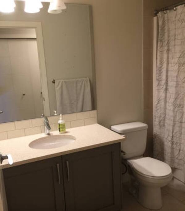 Basement private bath