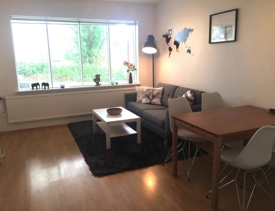 The living room area