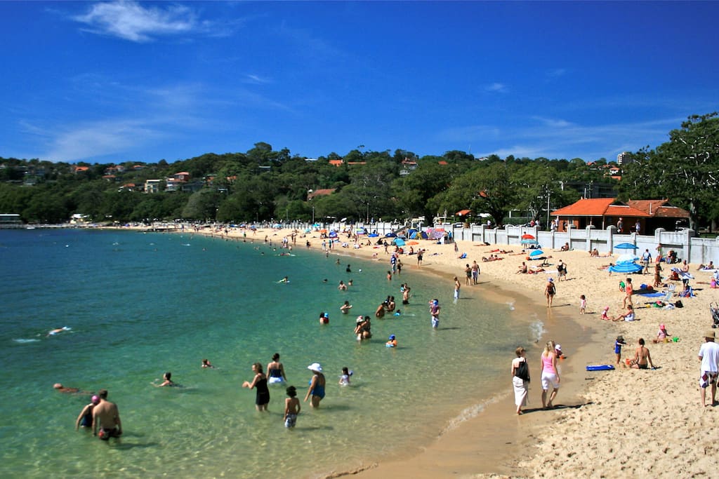 Balmoral Beach is just a 10 minute walk away (plus there's a free shuttle if you prefer)
