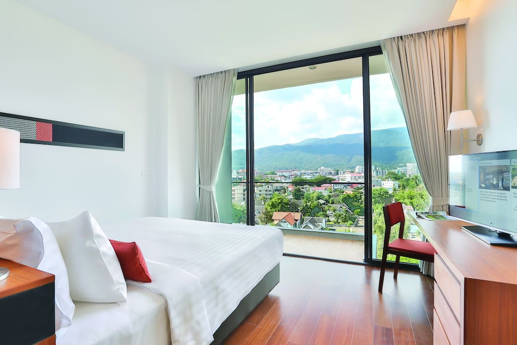 King Bed with Mountain View or Twin Beds with City View is subjected to room availability on arrival date