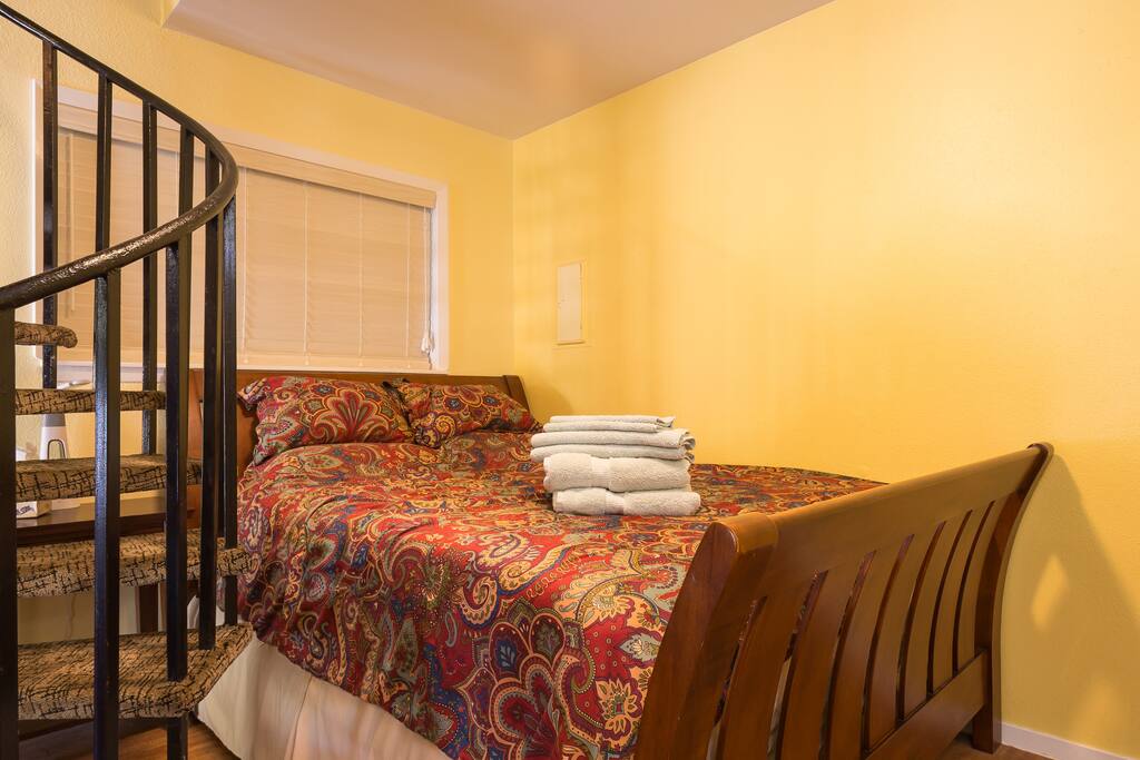 Big bed small space. Who cares, when you're in it.