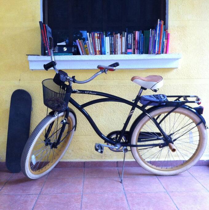 There’s a Chedraui, a Walmart even an Oxxo near Davish´s house , where you can go even walking or I could lend you a bike for FREE