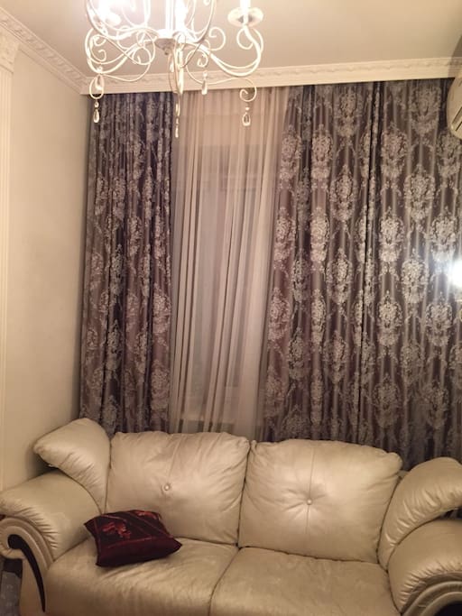 Your private bedroom (8 sq.m.) with sofa, table and TV, free Wi-Fi, air conditioning.