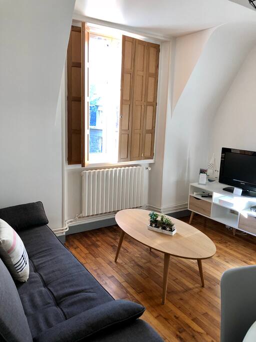 Un moment de télévision, une navigation sur l'ordinateur grâce à la connexion internet en wifi et cela tout en profitant de la vue de Saint- Malo intra- muros.