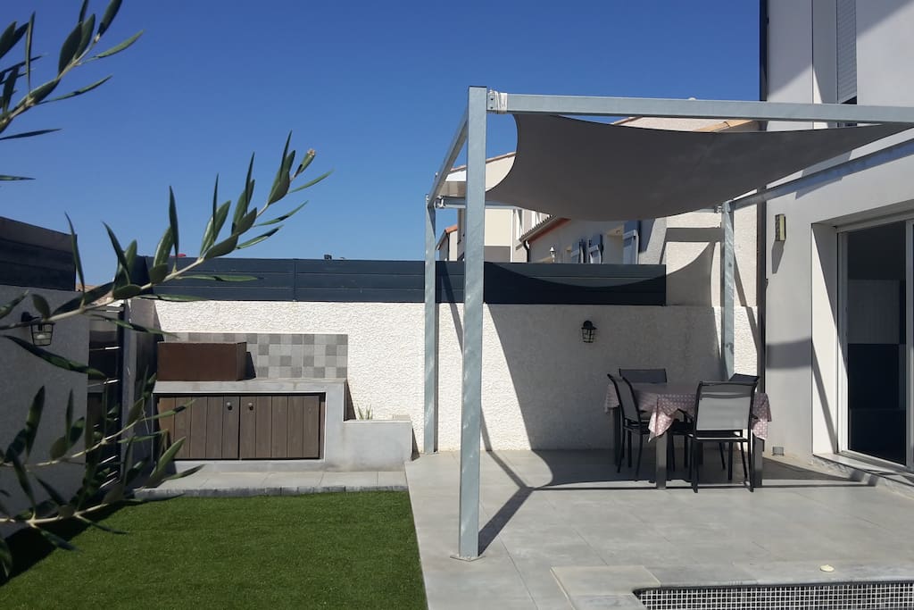 Jardin avec plancha, pergola !