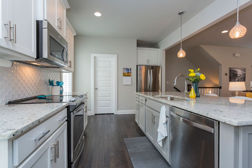 upgraded stainless steel appliances
