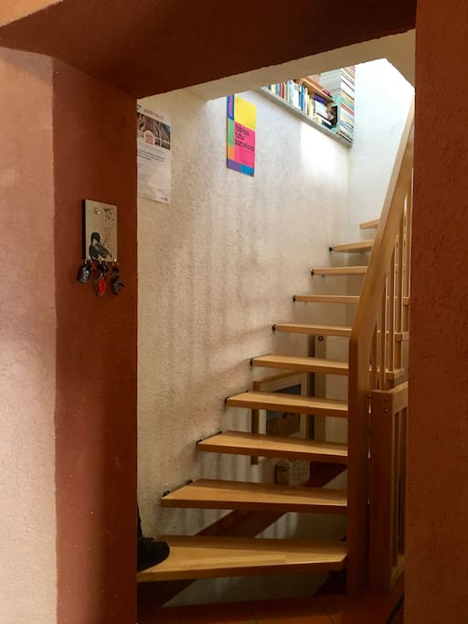 Get upstairs to access your room!