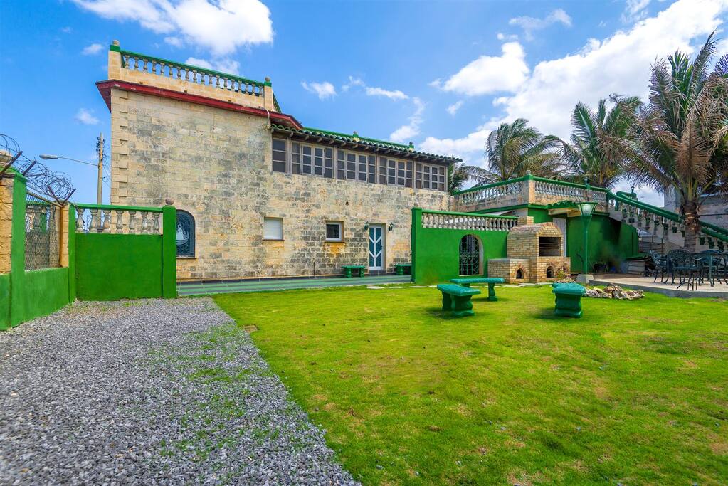 view of the house and garden