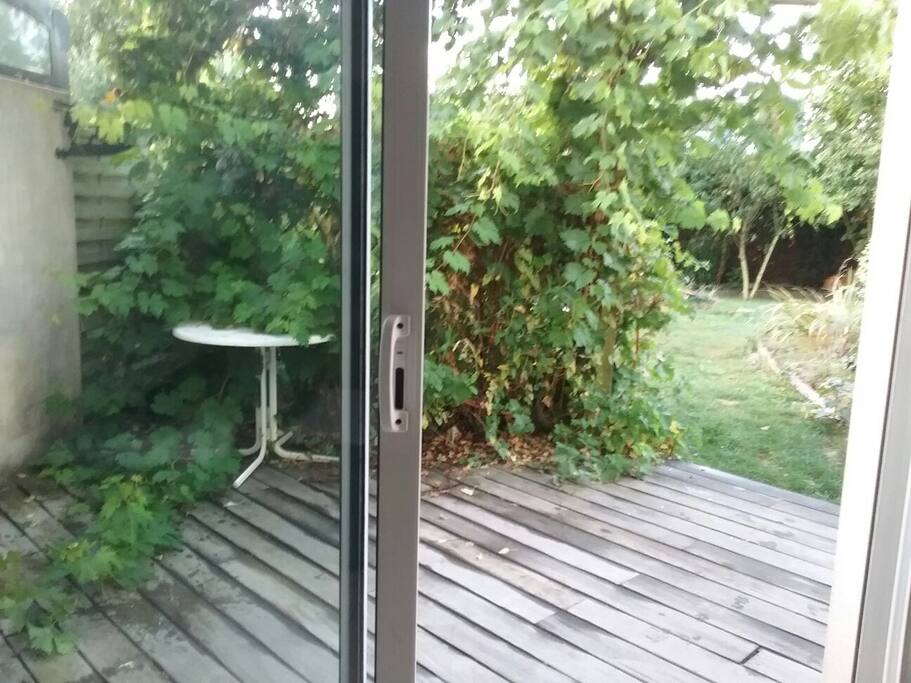 l'accès au jardin