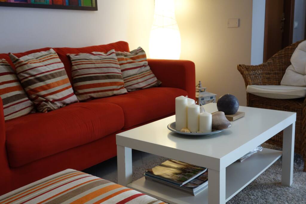 SOFA IN LIVING WHICH CAN BE TRANSFORMED TO DOUBLE BED
