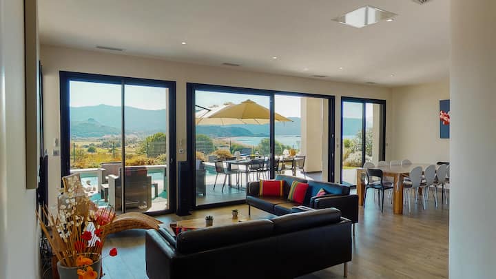 Plage 500m - Vue Mer - Piscine - 2 Suites Parents - Sagone
