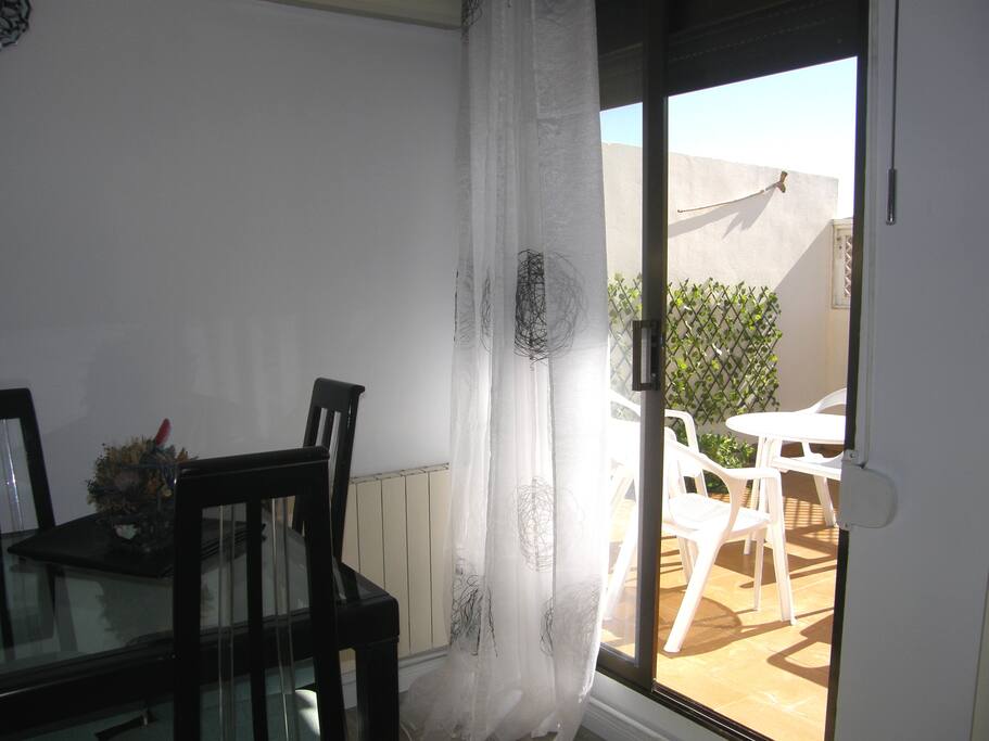Acceso Terraza desde Salón