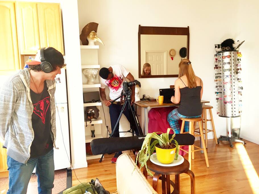 The place looks so cool and is so bright, it is a perfect setting to shoot a short film!