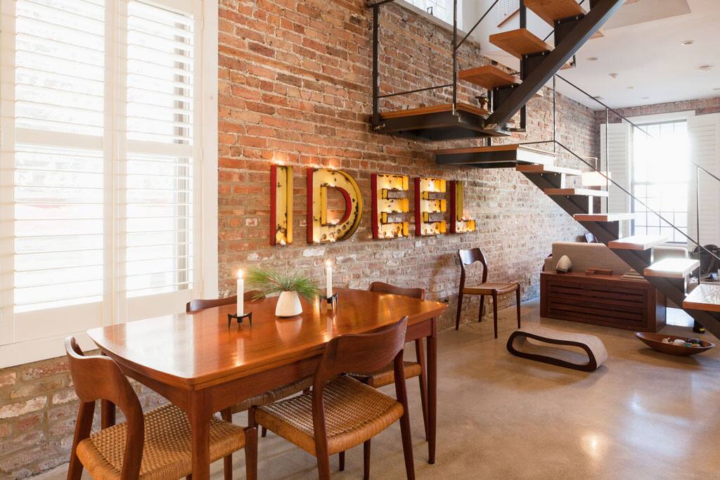 Communal dining.