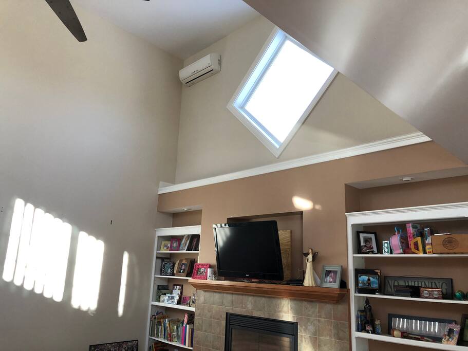 beautiful amount of windows, fans, central air and central efficient heat.