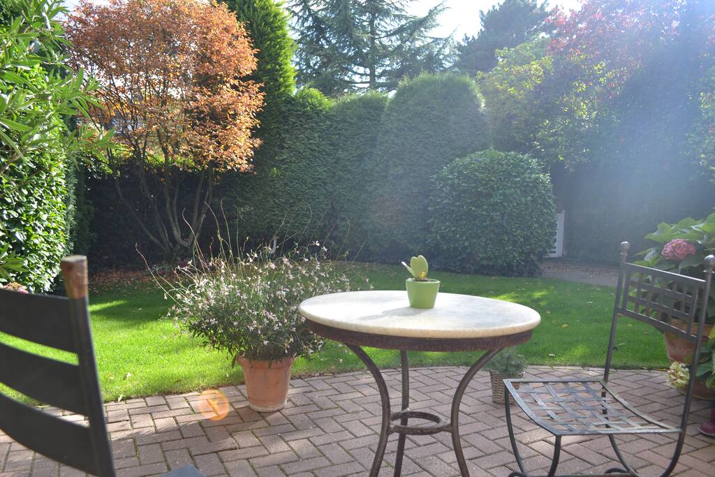 terrace in spring