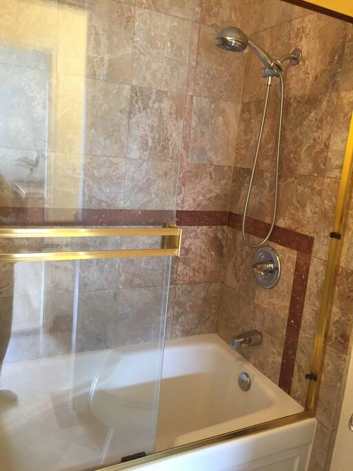 Your own Clean, deep tub and shower