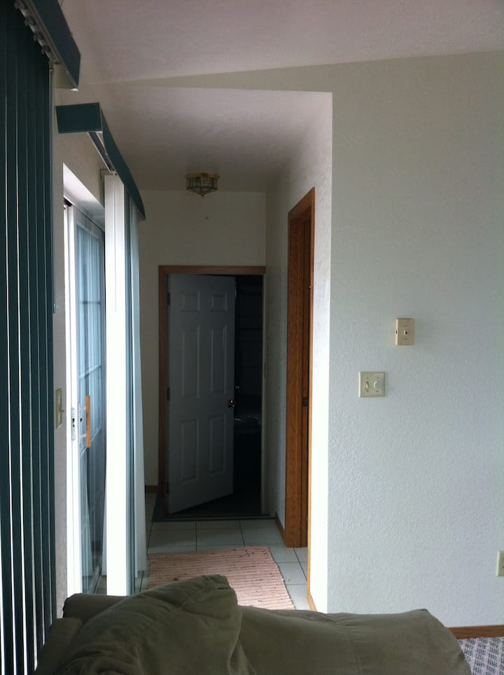 sur les entrées de la suite - terrasse et garage