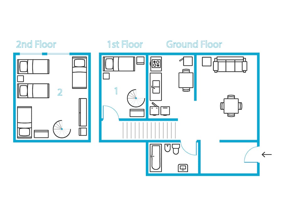 Triplex plan of Writer's House