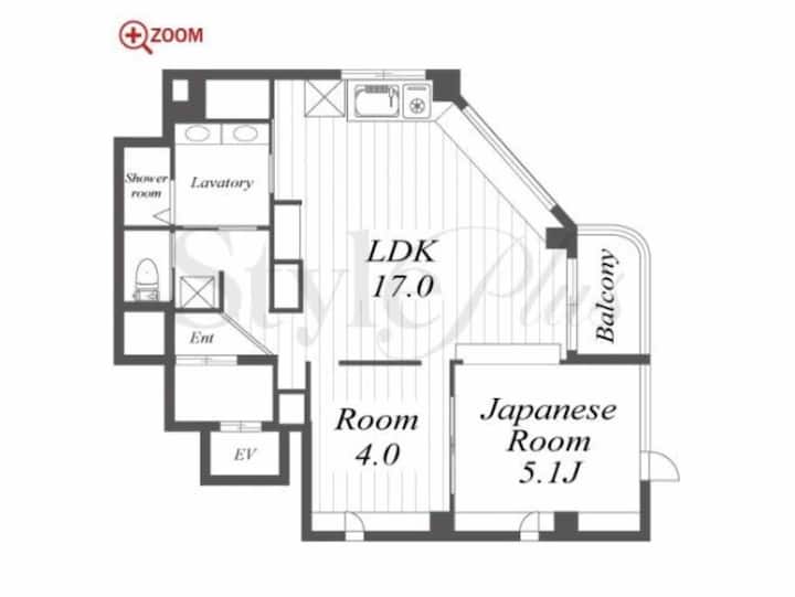 Japanese Modern Vacation Flat At Castle Side - Nagoya
