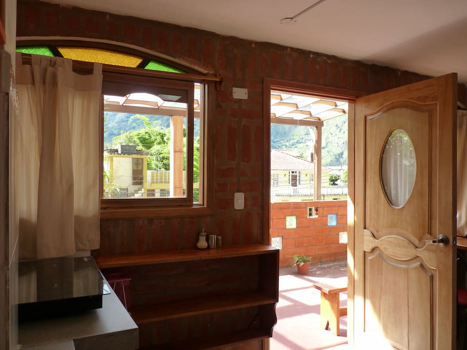 While cooking you can enjoy the view of the beautiful surroundings