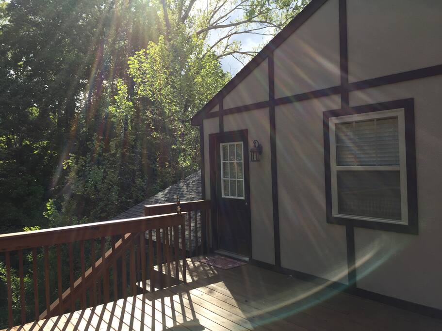15x15ft open deck.