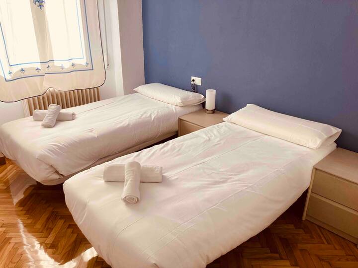 Dormitorio 2. 2 camas individuales de 90 cm