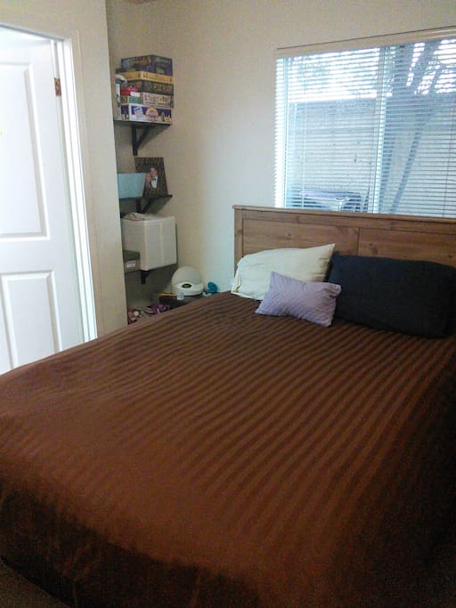 Queen-sized bed
