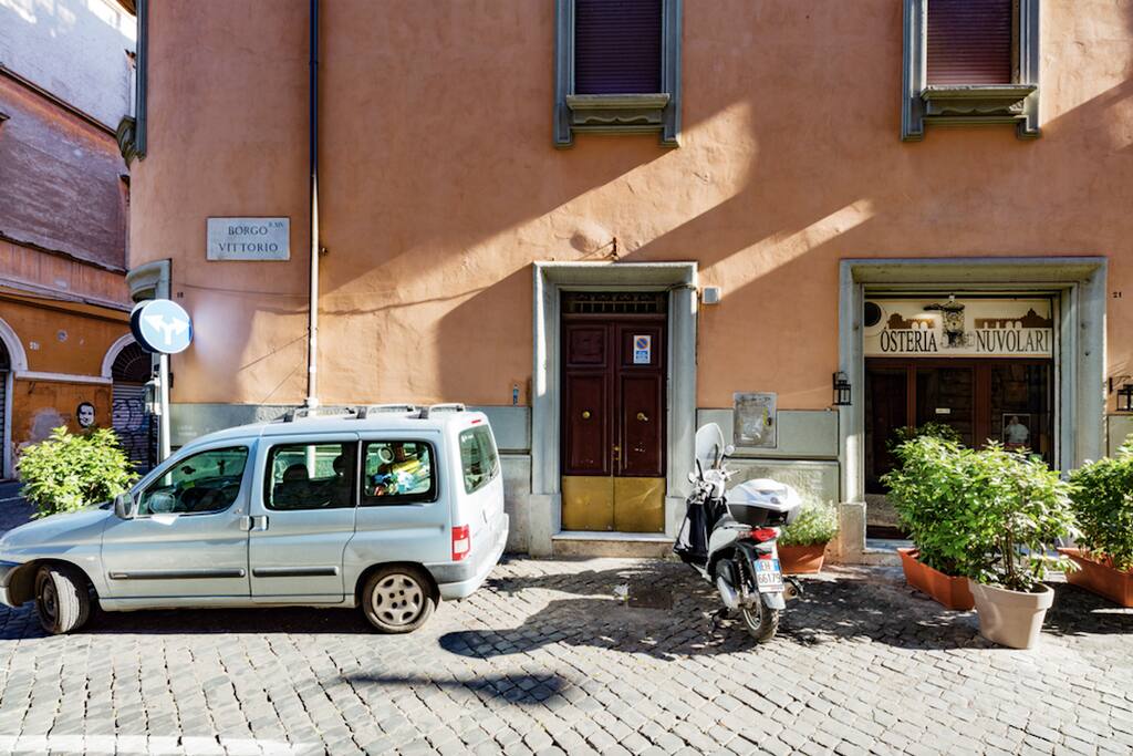 The building's entrance