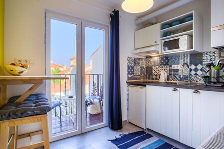 ZAZA amphitheatre studio apartment with balcony