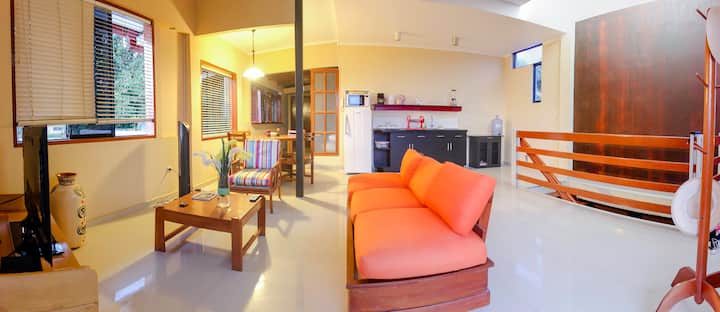 Spacious furnished apartment with balcony