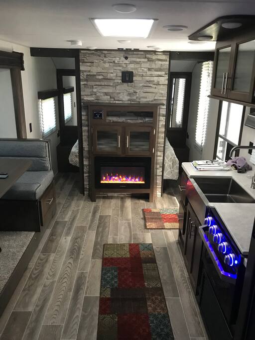 Provides warmth or just mood lighting