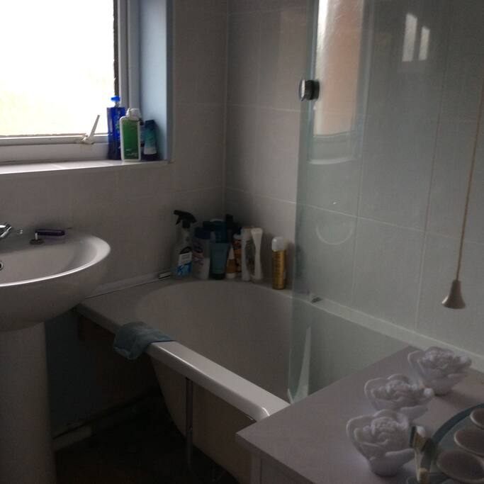 Shared bathroom with shower