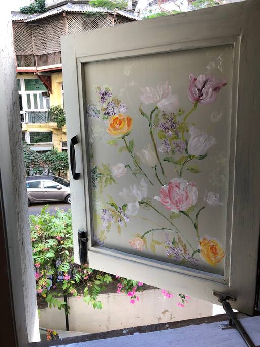 Bathroom window and view :)