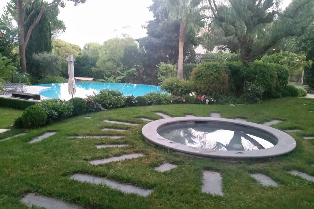 Garden and swimming pool