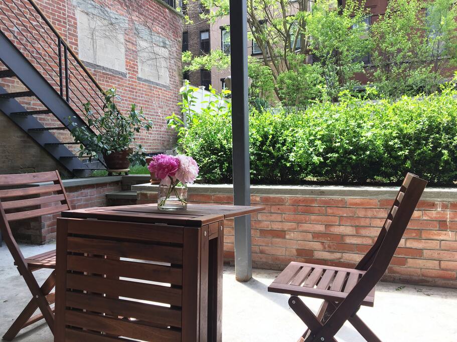 Patio with garden view