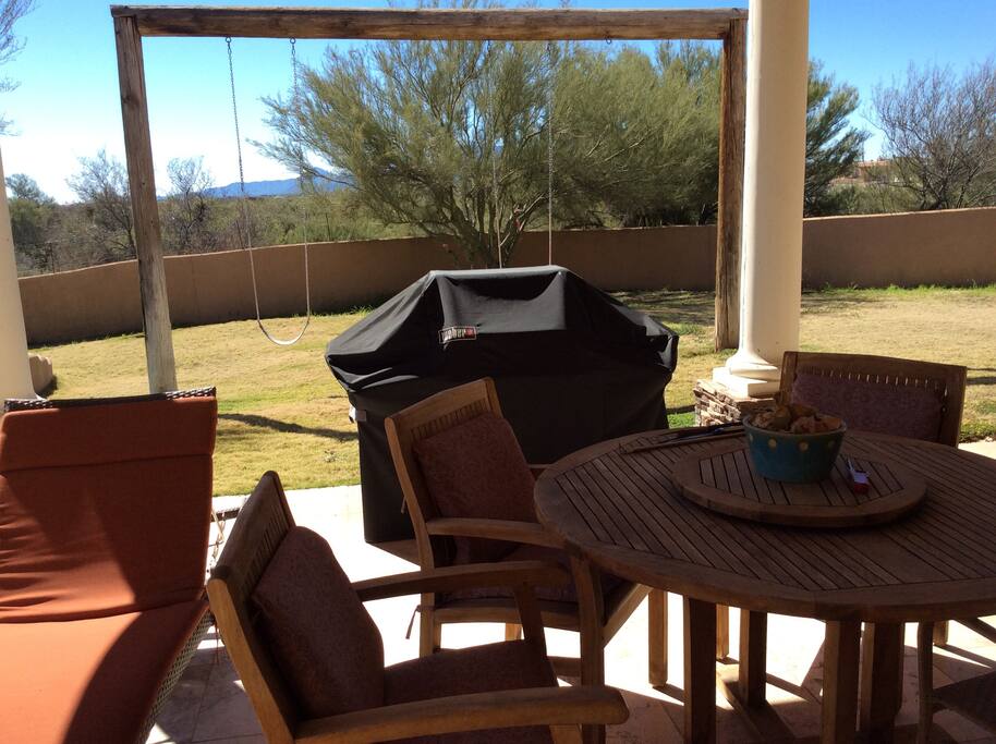 Barbecue and side deck