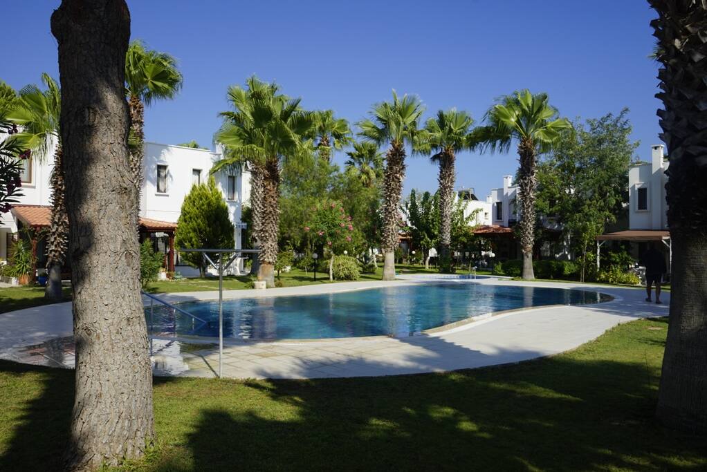 Private pool located 10 second away from the house