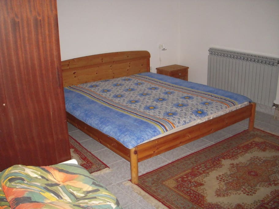 The bed in one of the bedrooms