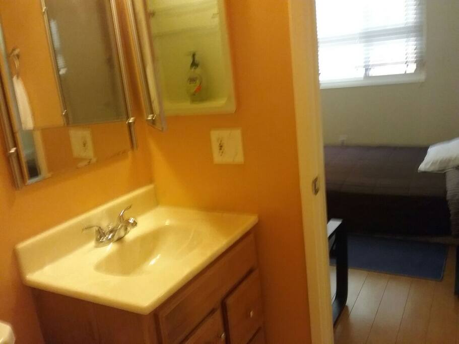 Bathroom inside the room