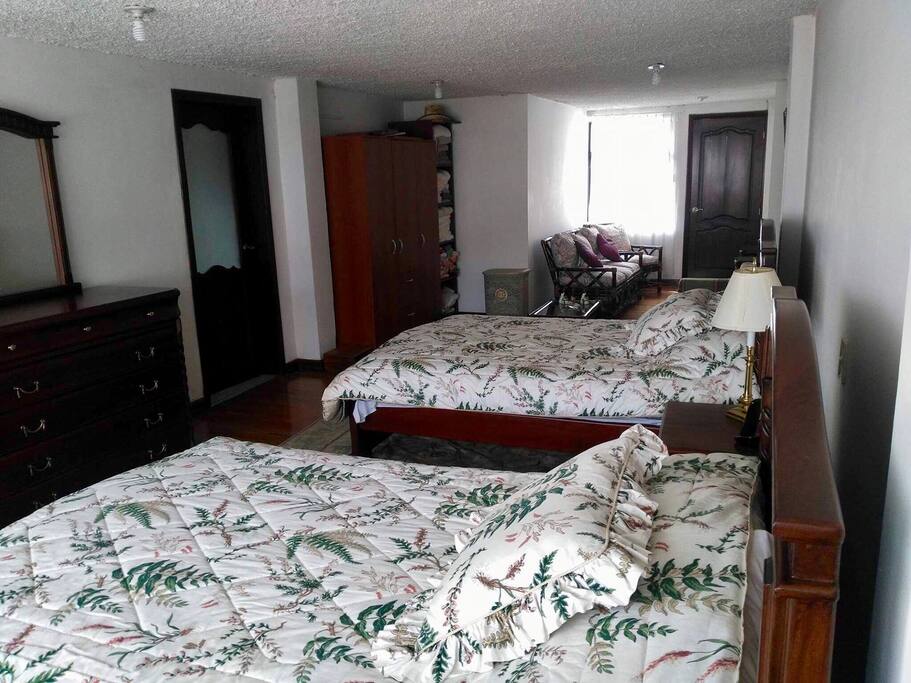 Loft With Two Beds and Living Room with Private Bathroom