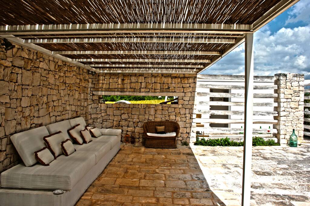 Gazebo with sofa