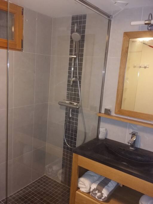 Salle de douche fonctionnelle