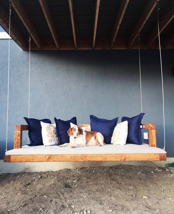 Backyard bed swing