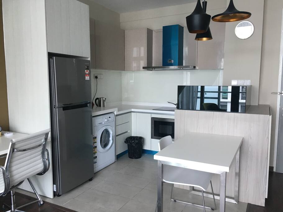 Kitchen + Dining Area View