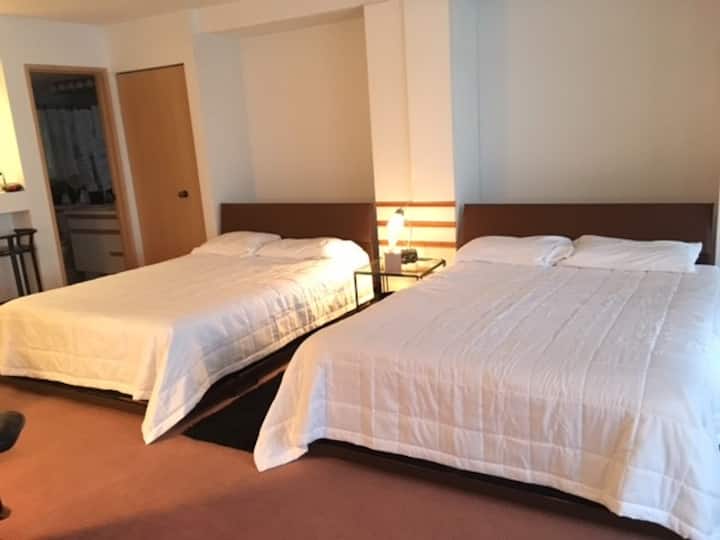 Condominio estudio con 2 camas tamaño queen abatibles